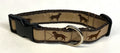 Tan with Chocolate Labs Dog Collar 1in
