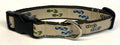 Tan with Flip Flops Dog Collar 1in
