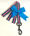 Teal, Blue, Pink, Light Pink Stripe Dog Leash 1in