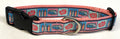 VW Bus, Surfboards, and Flower Squares Dog Collar 1in