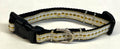 White with Gold Dots and Stripe Dog Collar 1/2