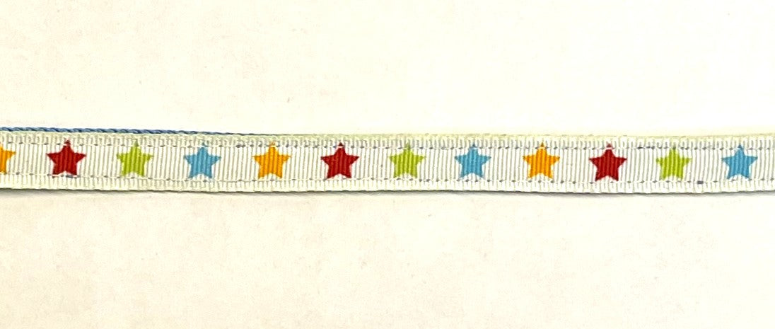 White with Rainbow Stars Cat Collar