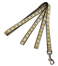 White with Table Setting Dog Leash 1/2