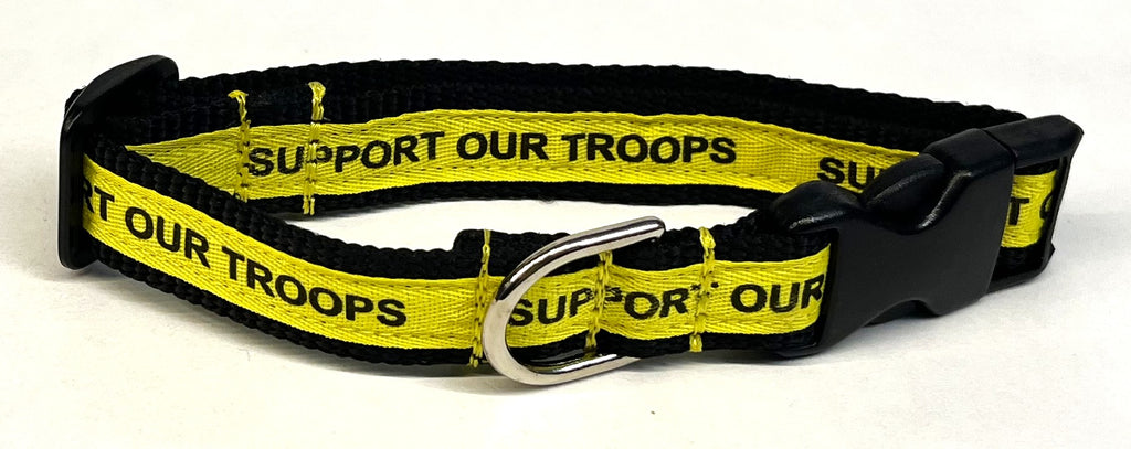 Support Our Troops Dog Collar 3/4