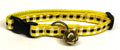 Yellow, Black, and White Plaid Cat Collar