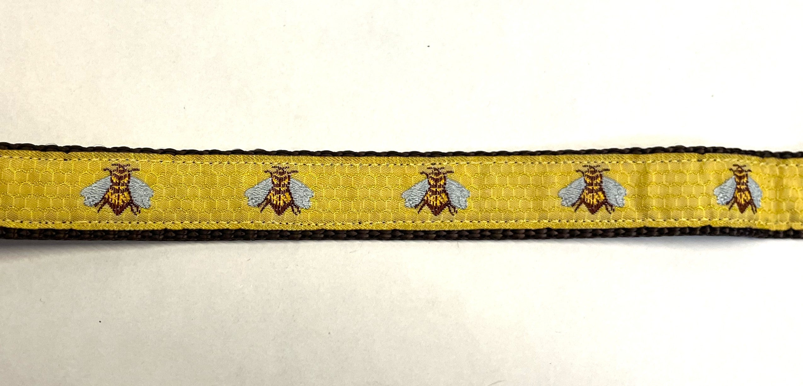 Yellow with Bees Dog Collar 3/4