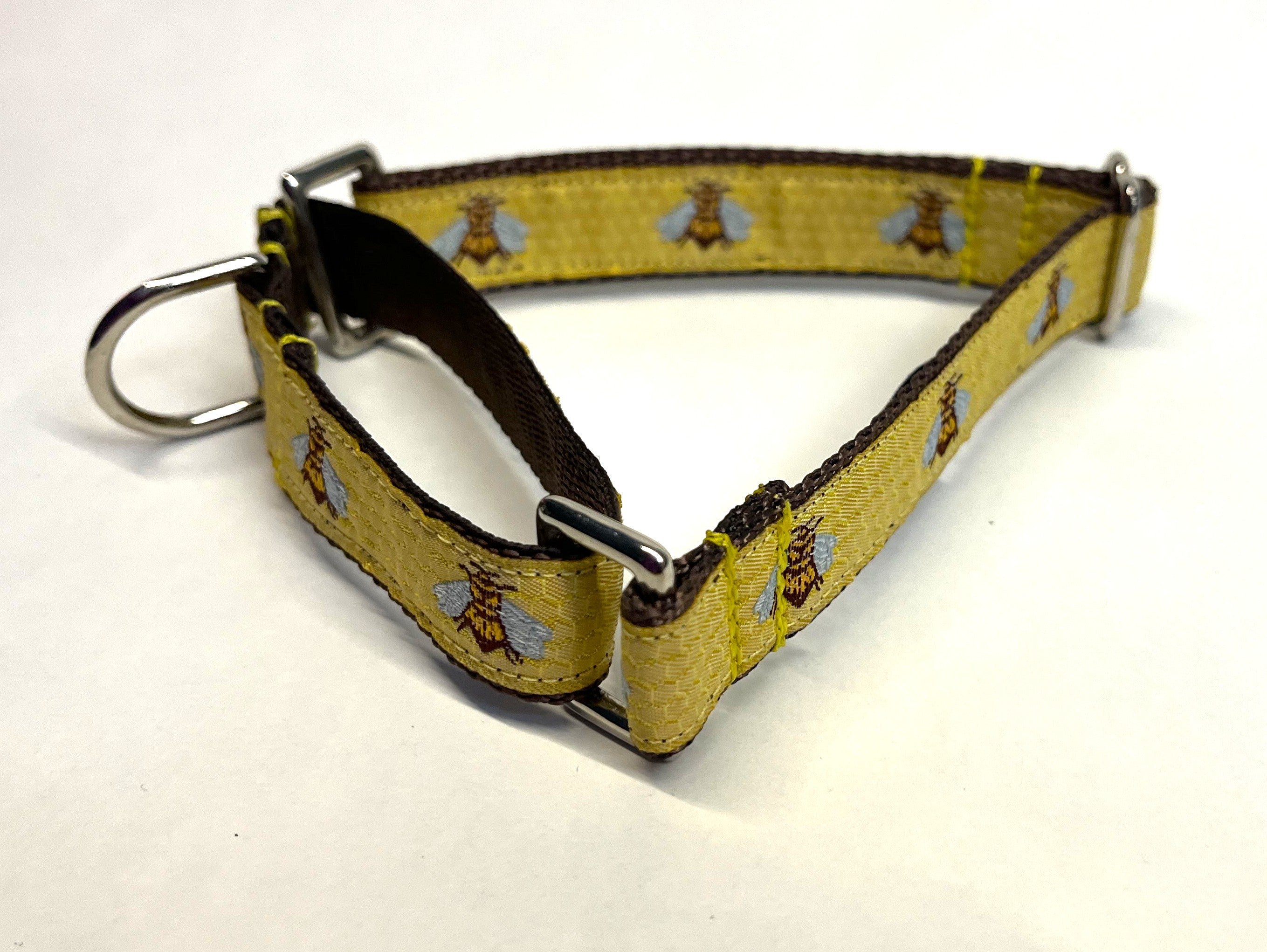 Yellow with Bees Martingale Collar 3/4