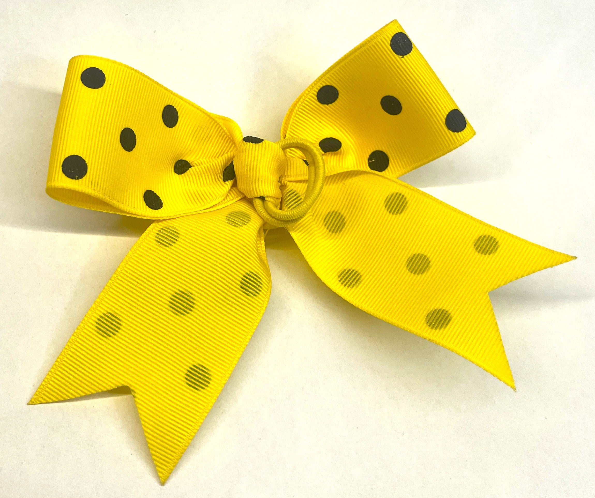 Yellow with Black Dots Bow