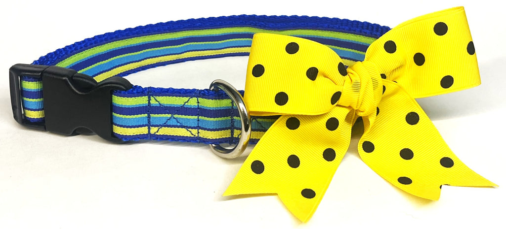 Yellow with Black Dots Bow