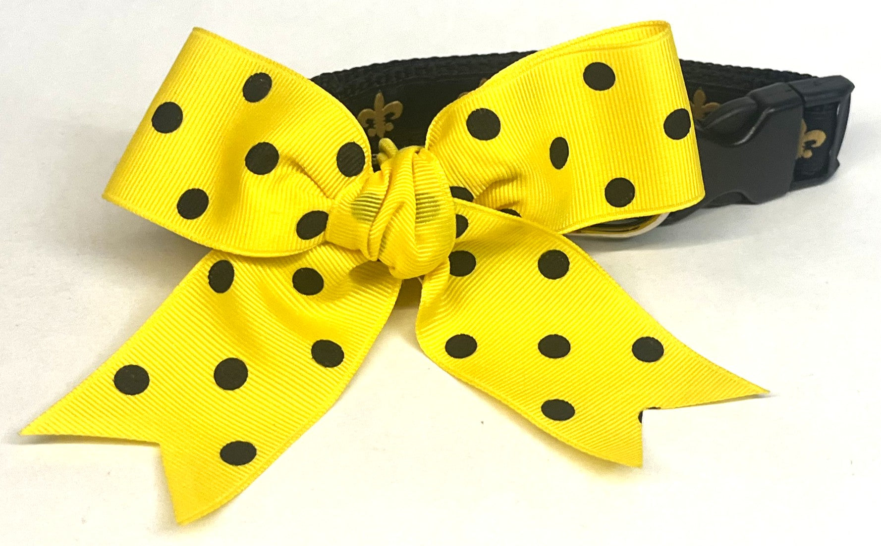 Yellow with Black Dots Bow
