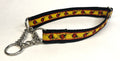 Yellow with Red Ladybugs Chain Martingale Collar 1in