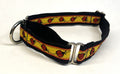 Yellow with Red Ladybugs Martingale Collar 1in