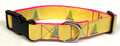 Yellow with Sailboats Dog Collar 1in