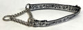 Zebra Print Chain Martingale Collar 1/2