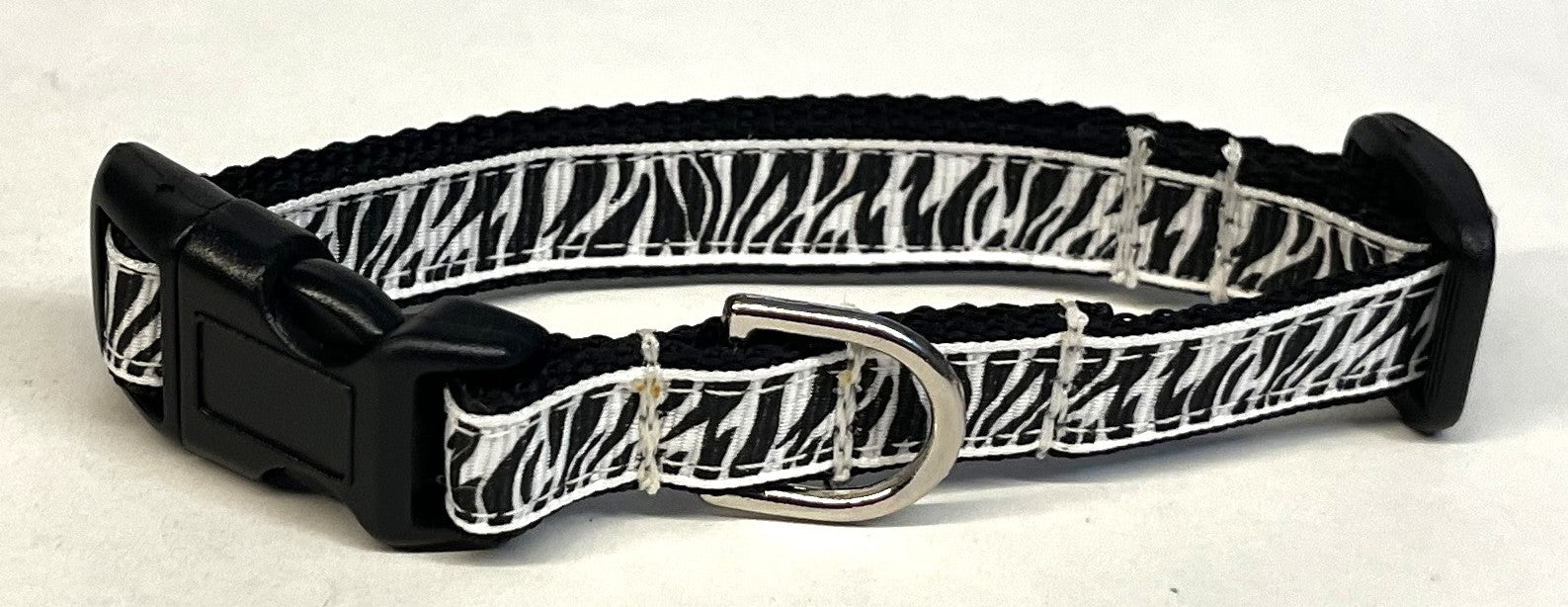 Zebra Print Dog Collar 1/2