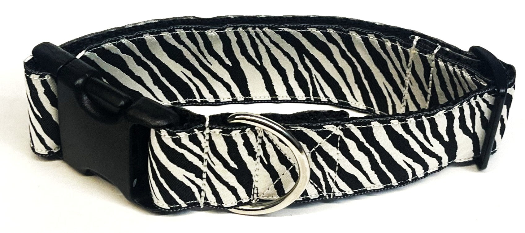 Zebra Print Dog Collar 1 1/2 in