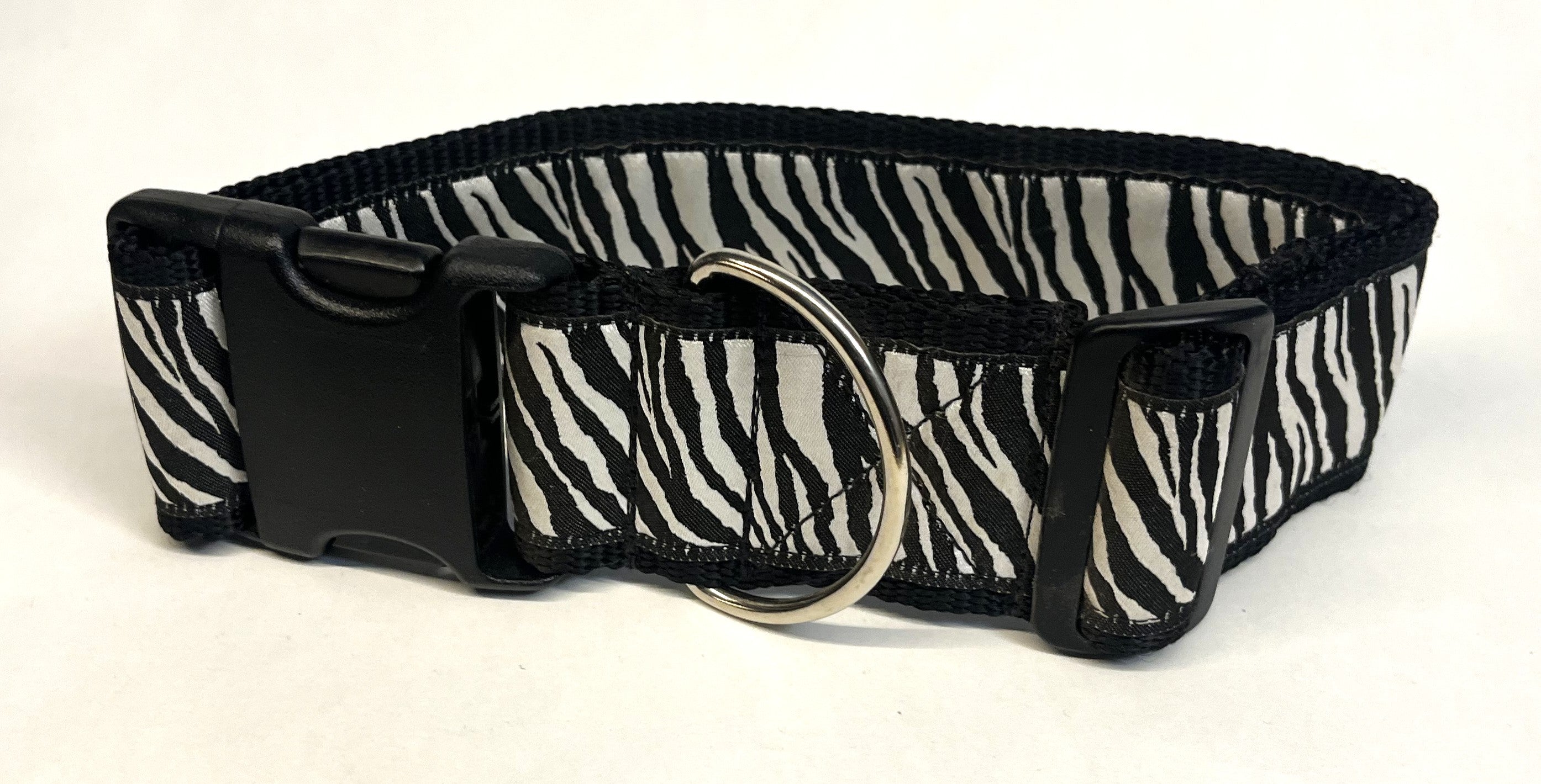 Zebra Print Dog Collar 2in