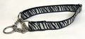 Zebra Print Chain Martingale Collar 1in