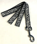 Zebra Print Dog Leash 1in