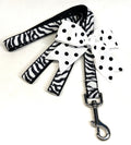Zebra Print Dog Leash 3/4