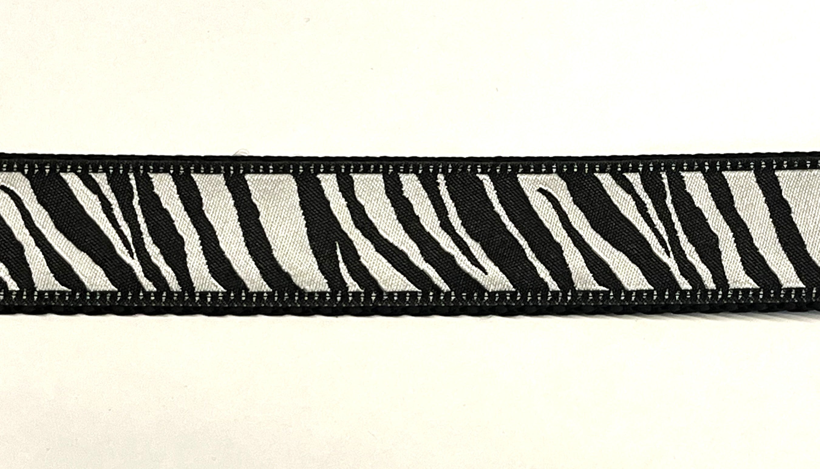 Zebra Print Martingale Collar 1in