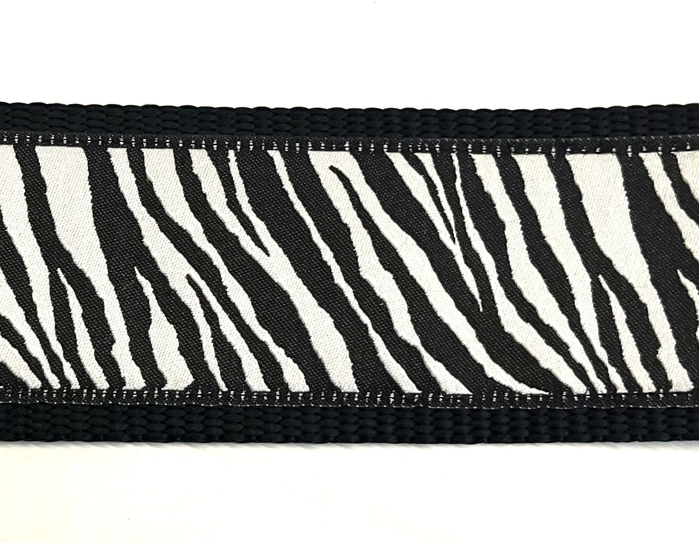 Zebra Print Martingale Collar 2in
