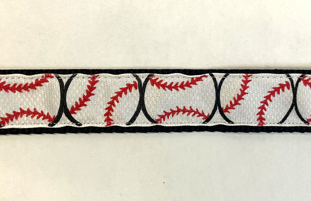 Baseballs Dog Leash 1in