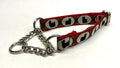 Plaid with Scottish Terrier Chain Martingale Collar 3/4